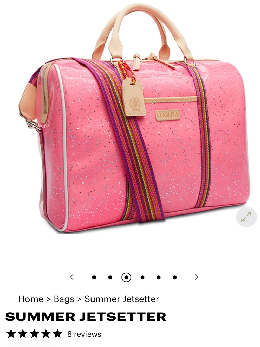 Consuela summer jettsetter bag PINK